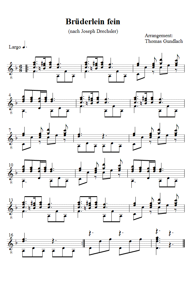 Br&uuml;derlein fein