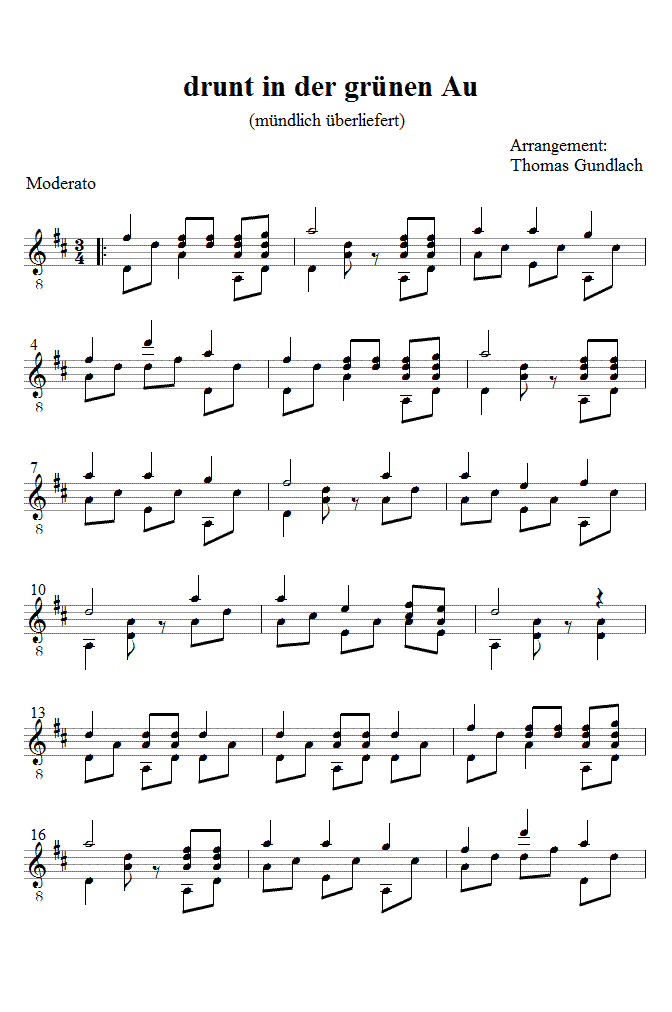 drunt in der grünen Au