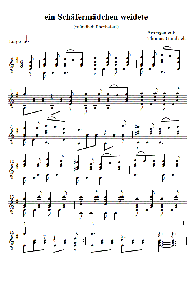 ein Schäfermädchen weidete