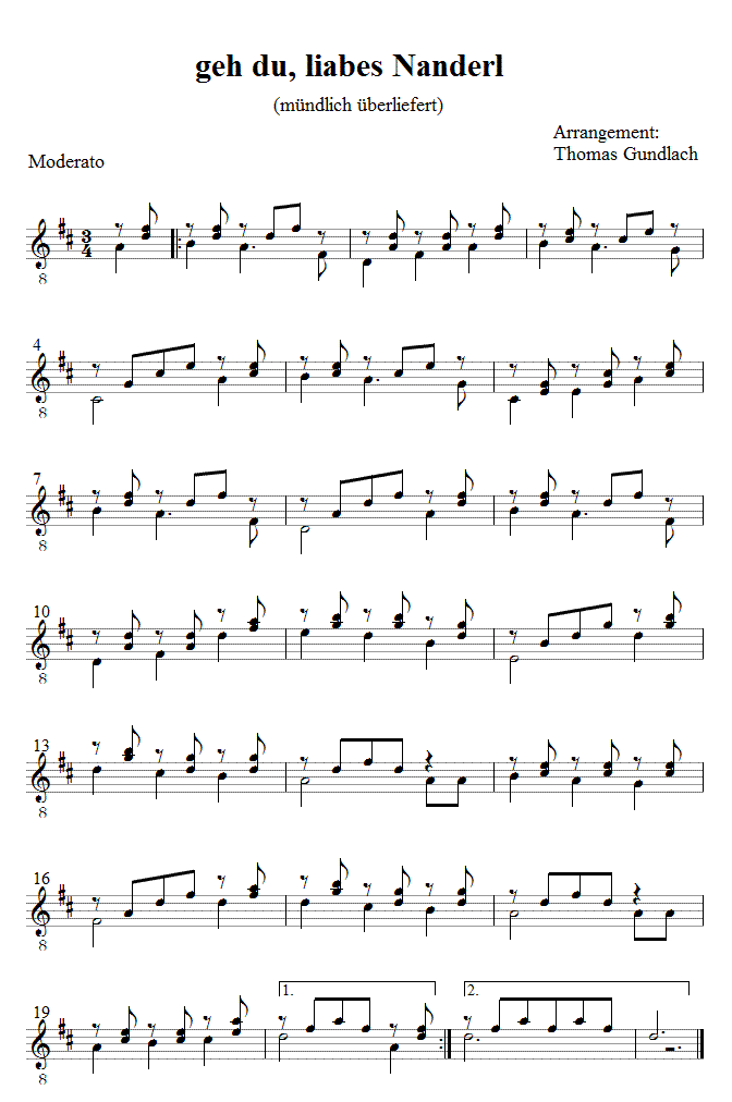 geh du, liabes Nanderl