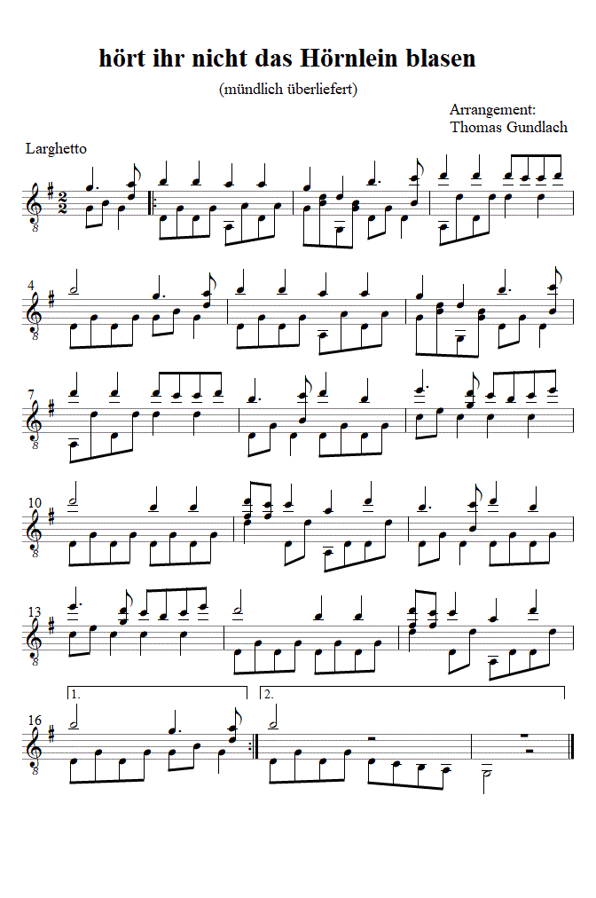 h&ouml;rt ihr nicht das H&ouml;rnlein blasen