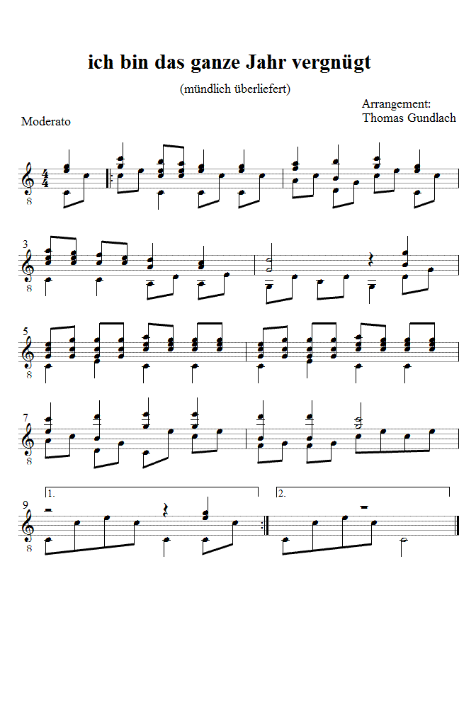 ich bin das ganze Jahr vergn&uuml;gt