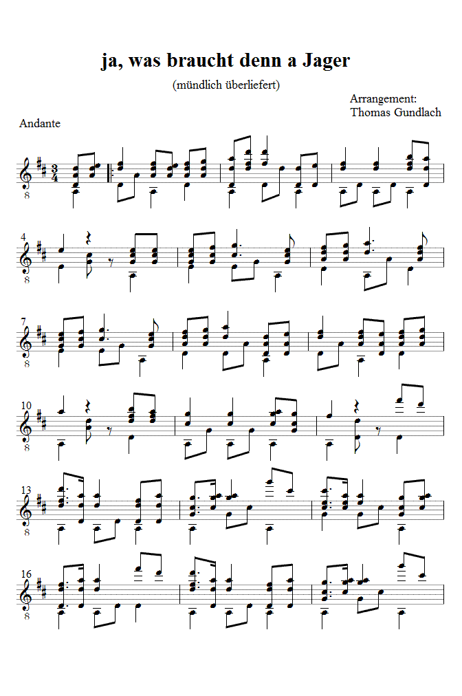 ja, was braucht denn a Jager