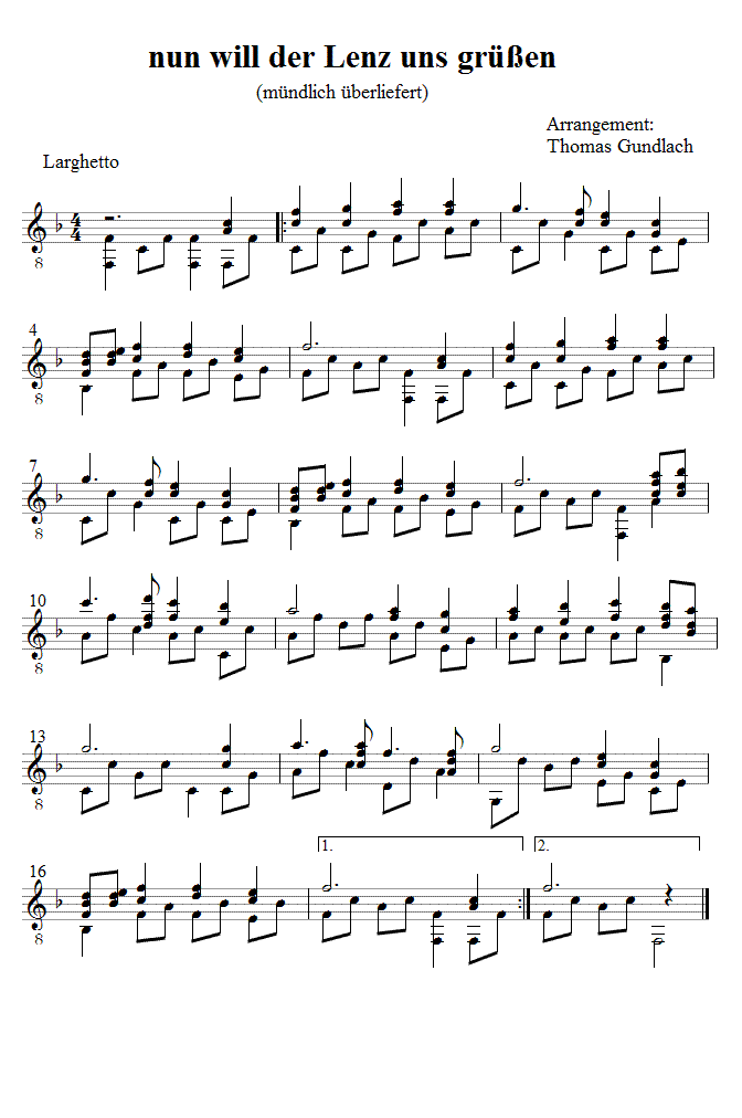 nun will der Lenz uns gr&uuml;&szlig;en