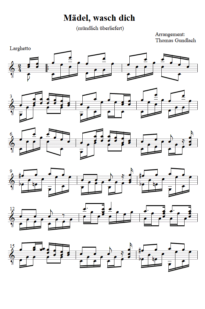 M&auml;del, wasch dich