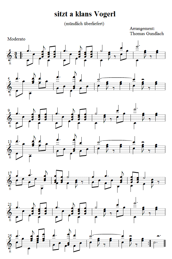 sitzt a klans Vogerl