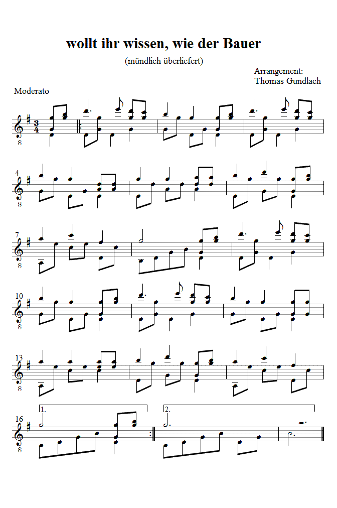 wollt ihr wissen, wie der Bauer