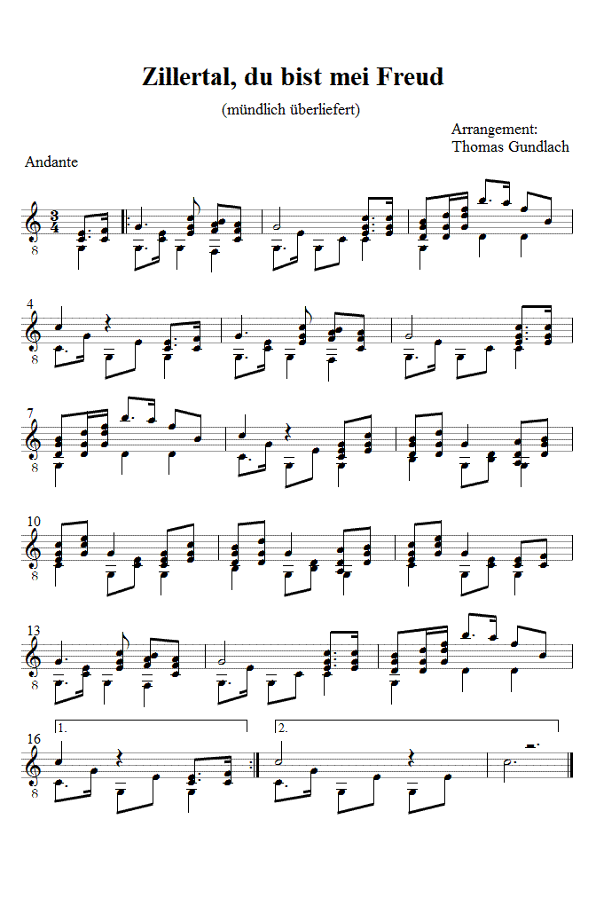 Zillertal, du bist mei Freud