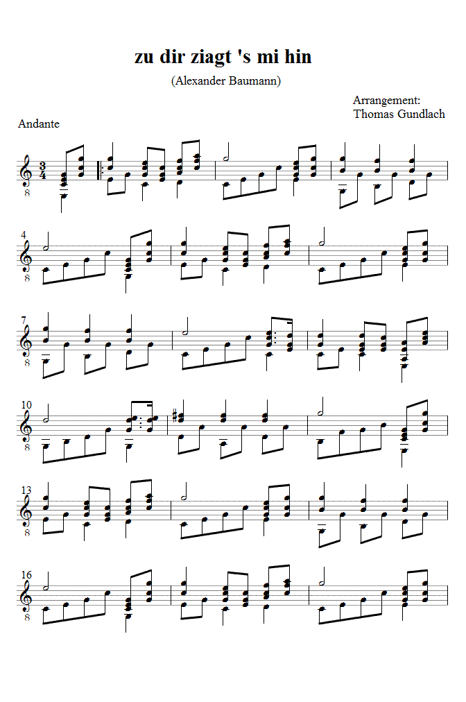 zu dir ziagt 's mi hin