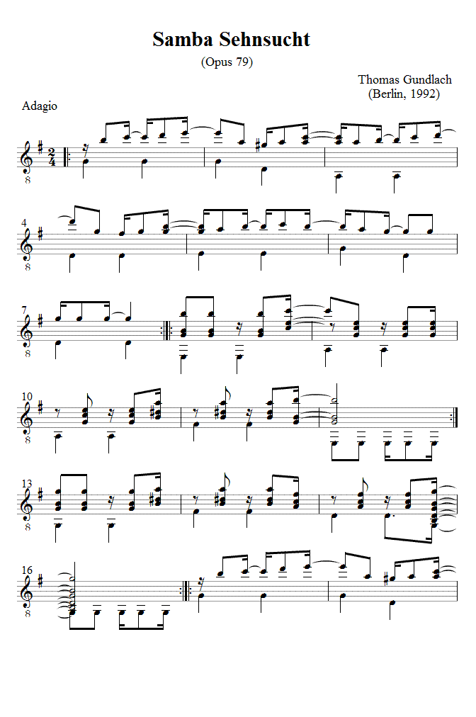 Samba Sehnsucht